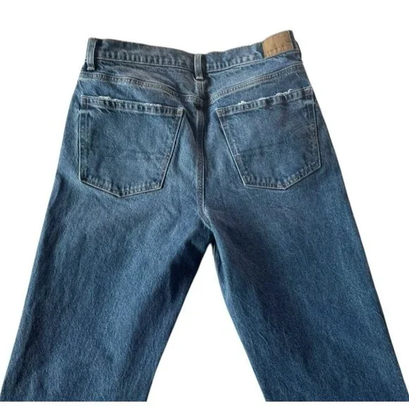 American Eagle Super High Rise Straight Women's Sz 6 Denim Jeans - Picture 9 of 12